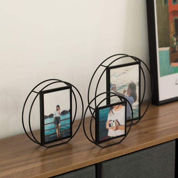 Latitude Run® Metal Shadow Box Picture Frame Set of 3 Wayfair